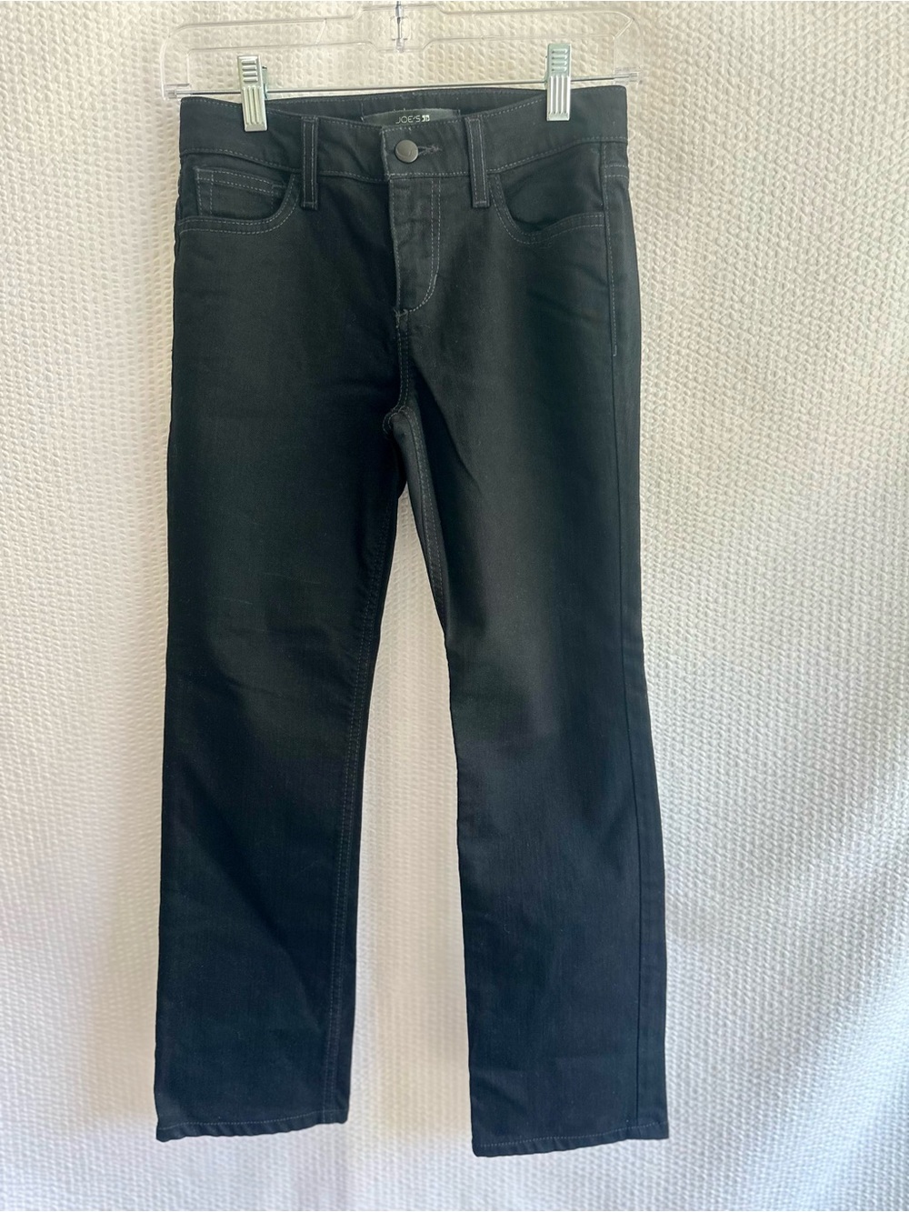 JOE’S JEANS Lynden Skinny Bootcut Black Stretch Jeans Size 24 Low Rise Womens